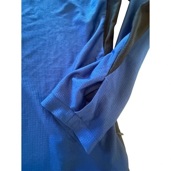 Mountain Hardwear Men's Blue & Black  1/2 Zip Sweatshirt Long Sleeve Size L - Picture 5 of 7